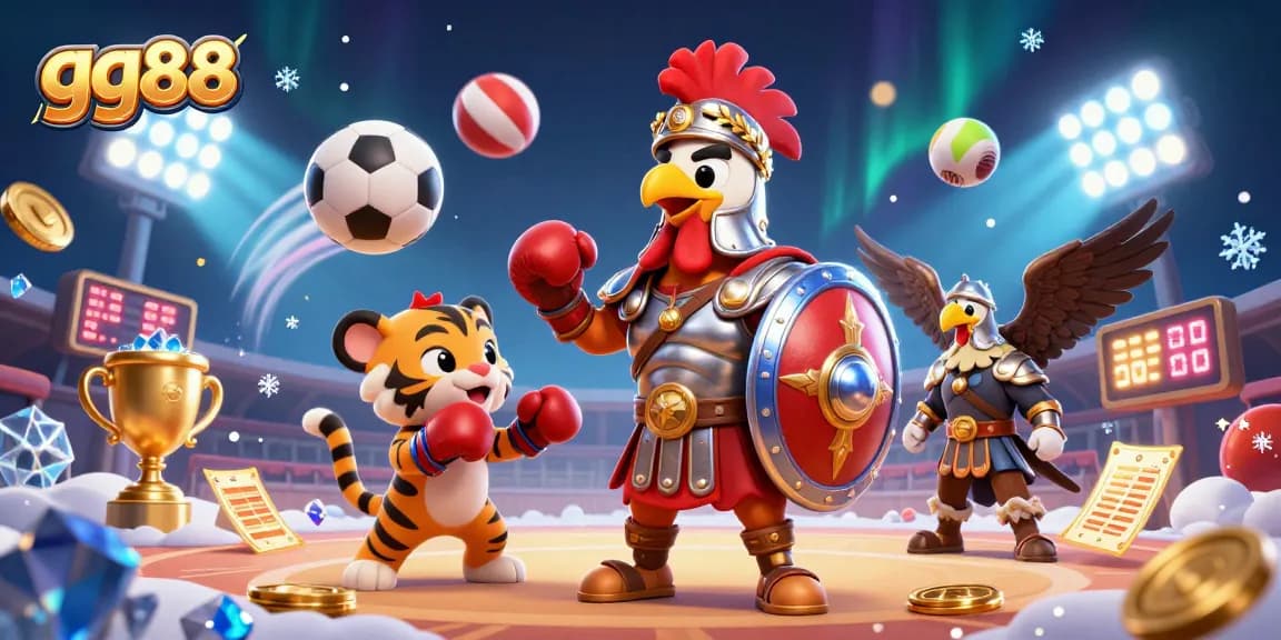 Experience thrilling action in gg88's vibrant arena with engaging characters and dynamic sports elements.