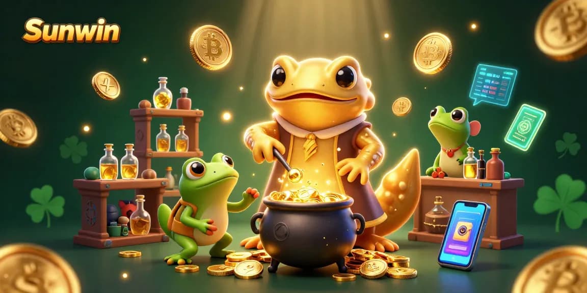 Engage with Sunwin's dynamic gold casino adventure featuring alchemical riches and crypto elements.