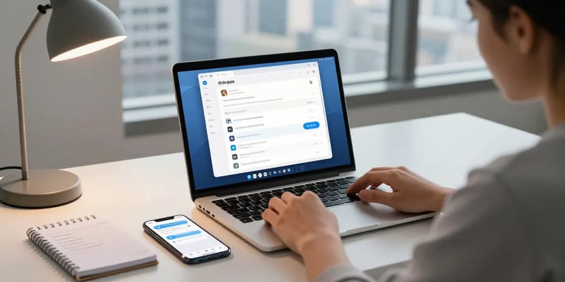 Setting up Telegram Chinese language on a sleek digital workspace showing app interface details.