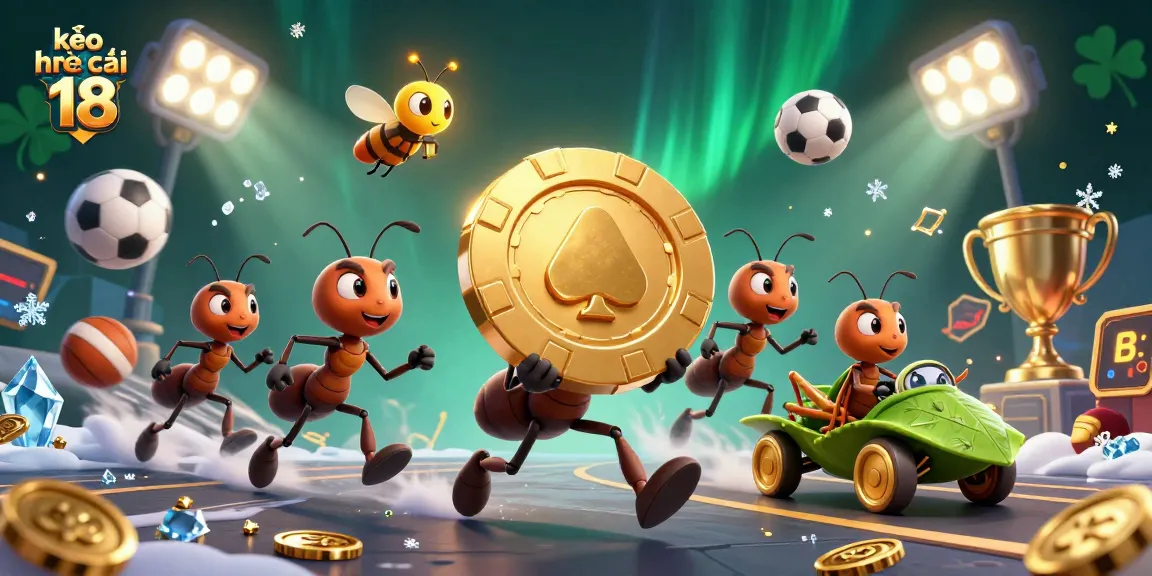 Engage with kèo nhà cái 18 in a vibrant heist scene with animated characters and sports elements.