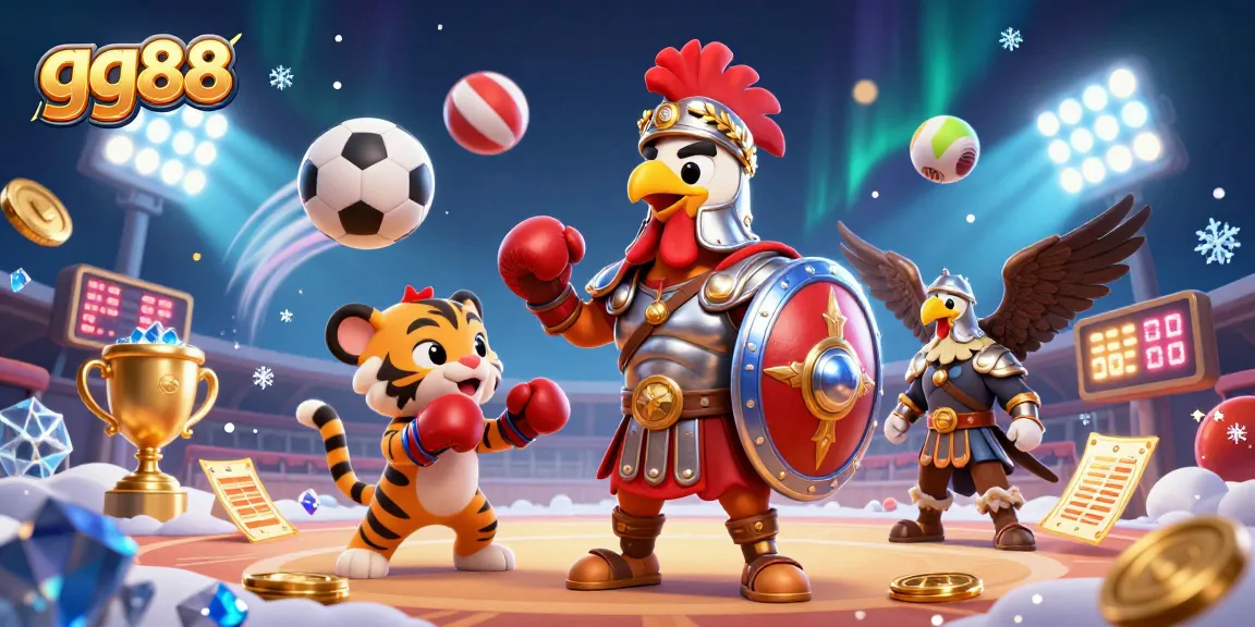 Experience thrilling action in gg88's vibrant arena with engaging characters and dynamic sports elements.