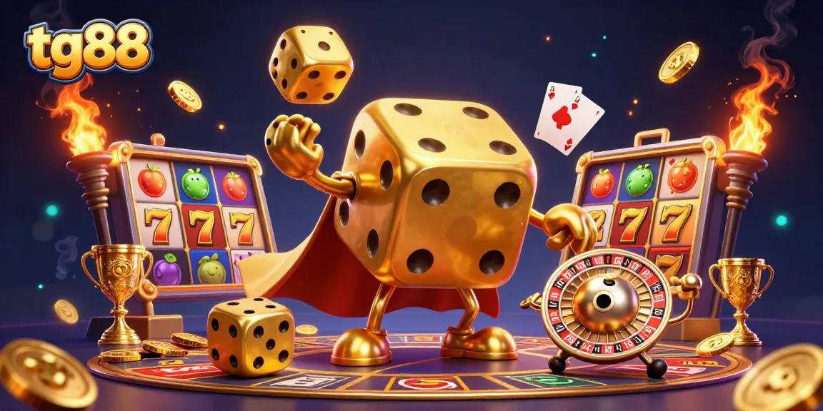 Engage with the tg88 slots experience featuring dynamic slots reels, betting cards, and a lively casino atmosphere.