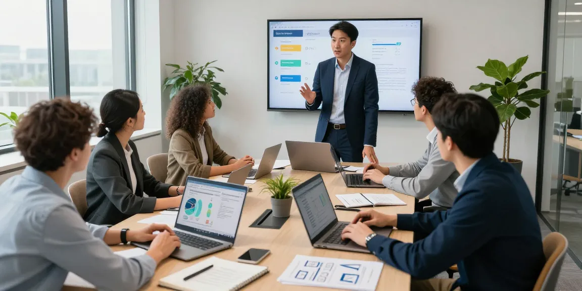Diskussion zur SEO Beratung in einem modernen Büro mit Teamarbeit.
