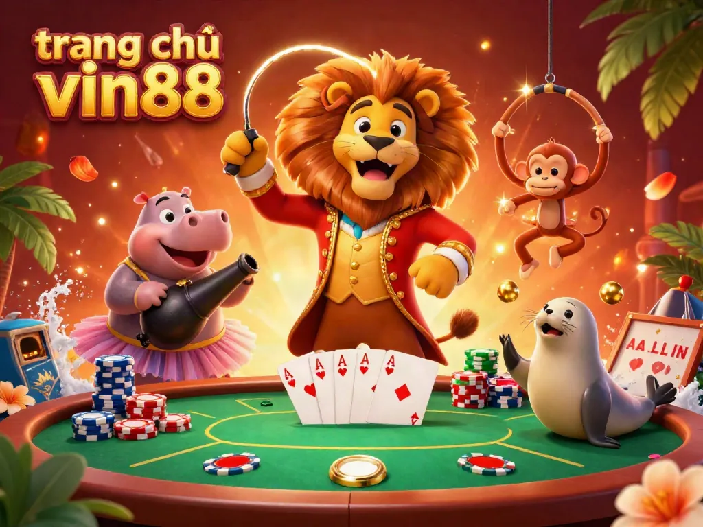 Experience the thrilling world of "trang chủ vin88" with vibrant casino characters and rich gaming elements.