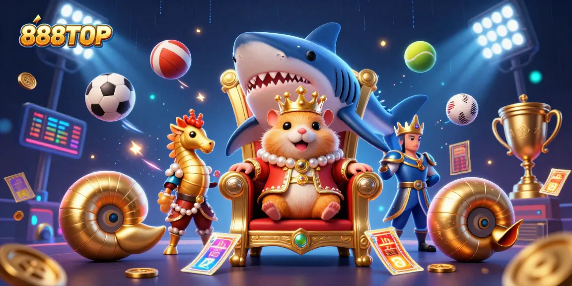 Experience thrilling gameplay at 888TOP with a hamster king contesting sports betting excitement!