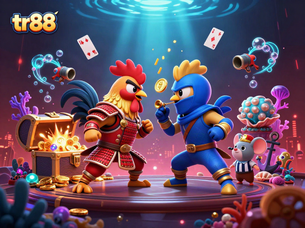 Witness the epic clash of roosters in tr88's unique gaming universe with thrilling details.