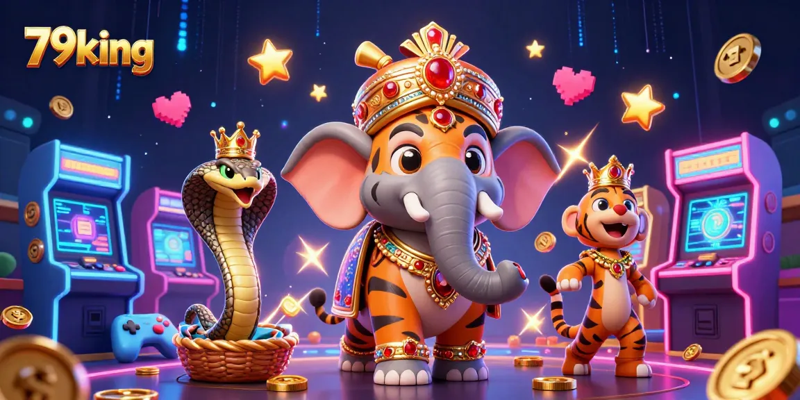 Experience 79king's thrilling casino adventure with a vibrant digital scene showcasing colorful game elements.