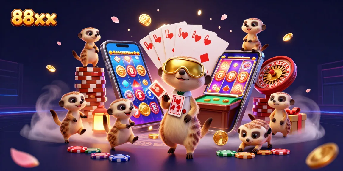 Experience the excitement of 88xx casinos featuring meerkats in a vibrant gaming atmosphere.