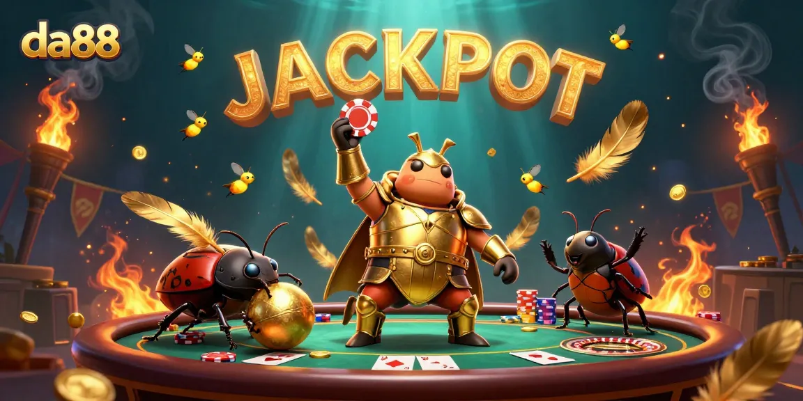 Experience da88’s thrilling poker action with vibrant characters and dynamic casino elements.