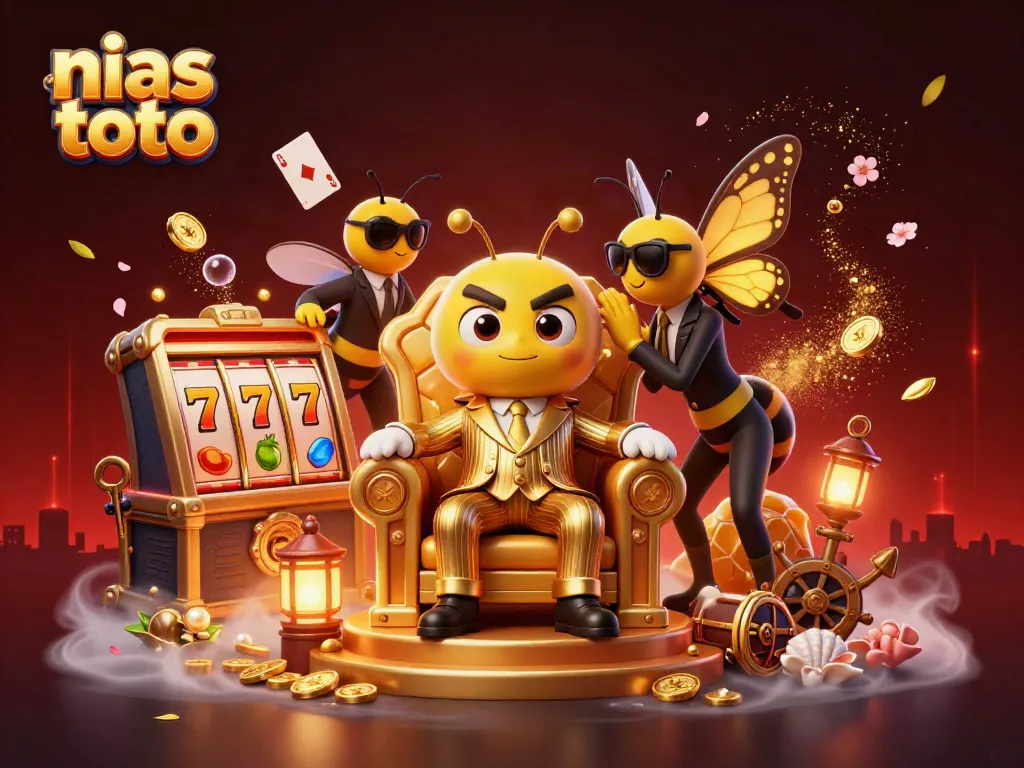 Gambarkan nias toto dengan boss lebah dan elemen slot yang menakjubkan.