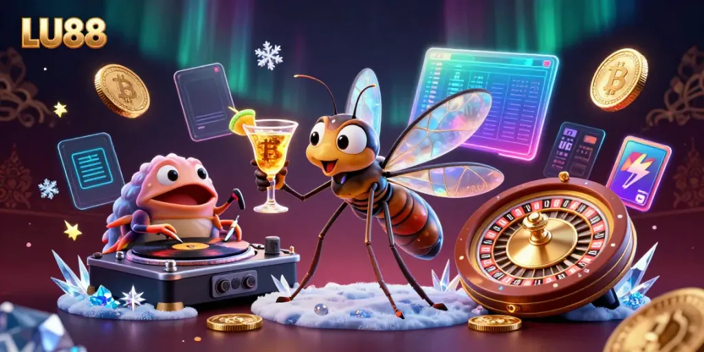 Engage in thrilling casino adventures with LU88, featuring dynamic 3D game elements and colorful characters.