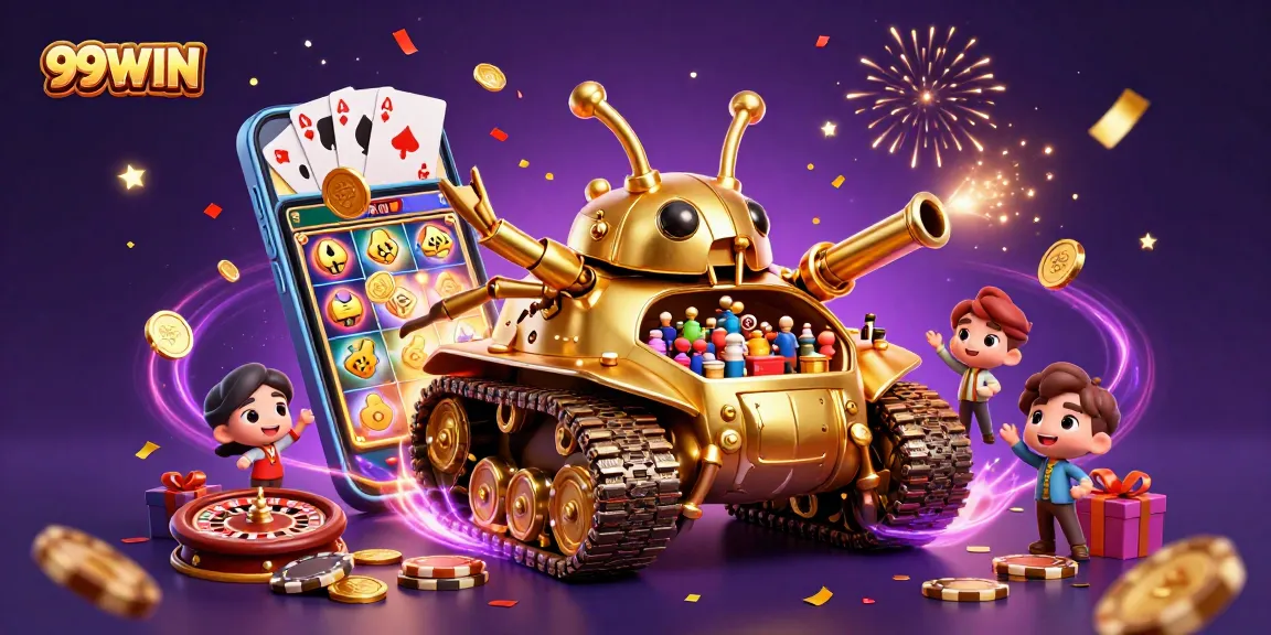 Experience thrilling gaming action with 99WIN’s immersive casino scene, featuring vibrant slots and rewarding jackpots.