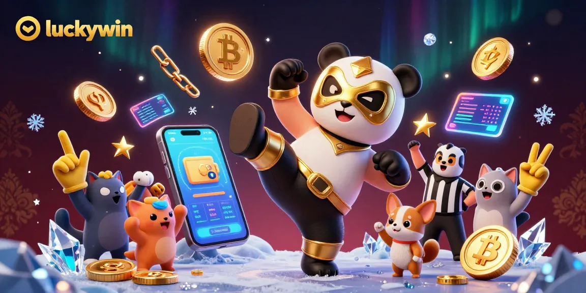 Enjoy thrilling games and action at Luckywin's vibrant casino environment with lively characters.