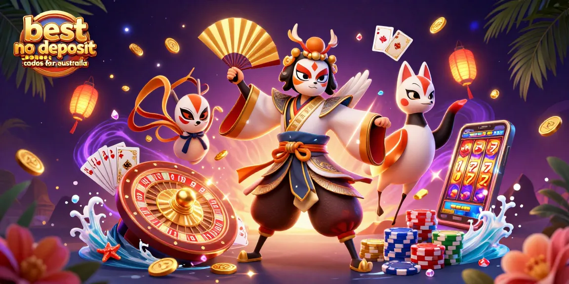 Experience the thrill of the best no deposit bonus codes for Australia with vibrant casino elements.