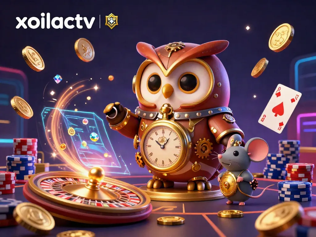 Enhance your viewing experience on xoilactv with vibrant, dynamic casino settings and characters.