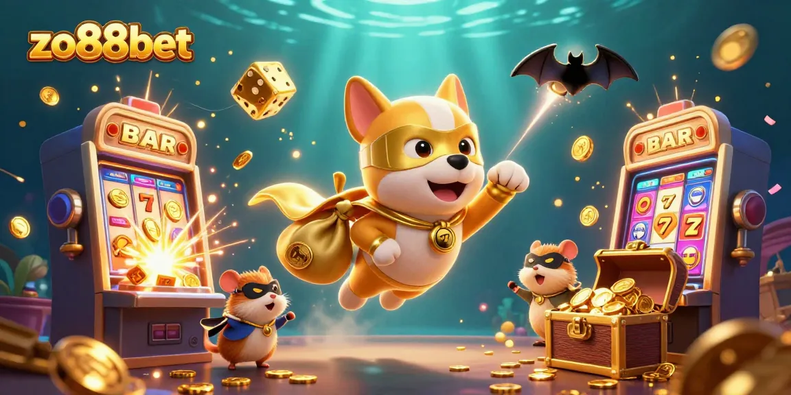Experience thrilling chances with zo88bet in a vibrant 3D illustration of jackpot excitement and gaming