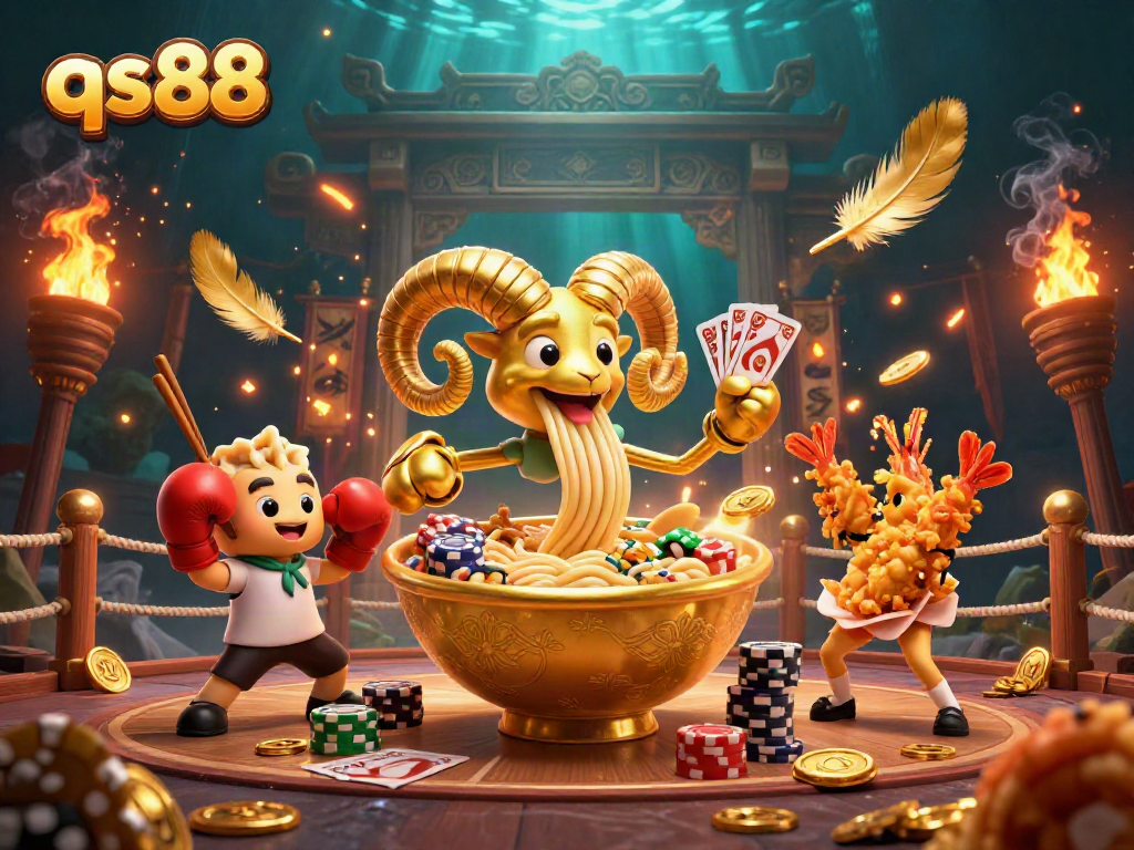 Experience the excitement of qs88 with animated characters engaging in thrilling casino games.