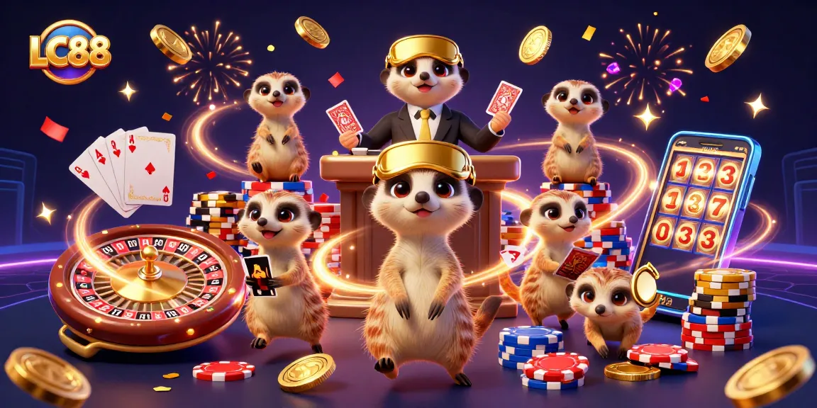 LC88 meerkats manage a vibrant casino scene full of games and excitement