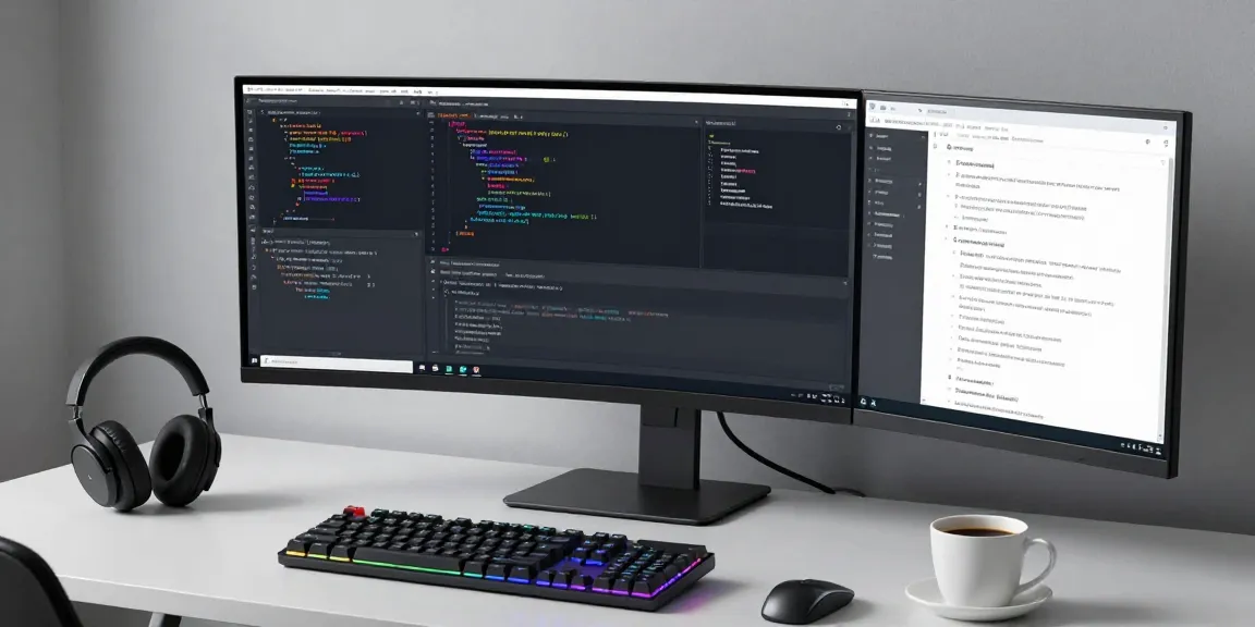 gi8 software development workspace showcasing advanced coding setup with cloud computing tech
