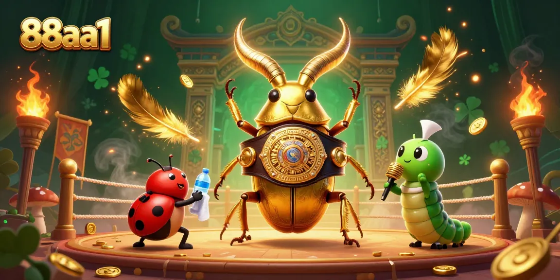 Experience the excitement of 88aa1 with a colorful gaming scene featuring unique characters and vibrant casino elements.