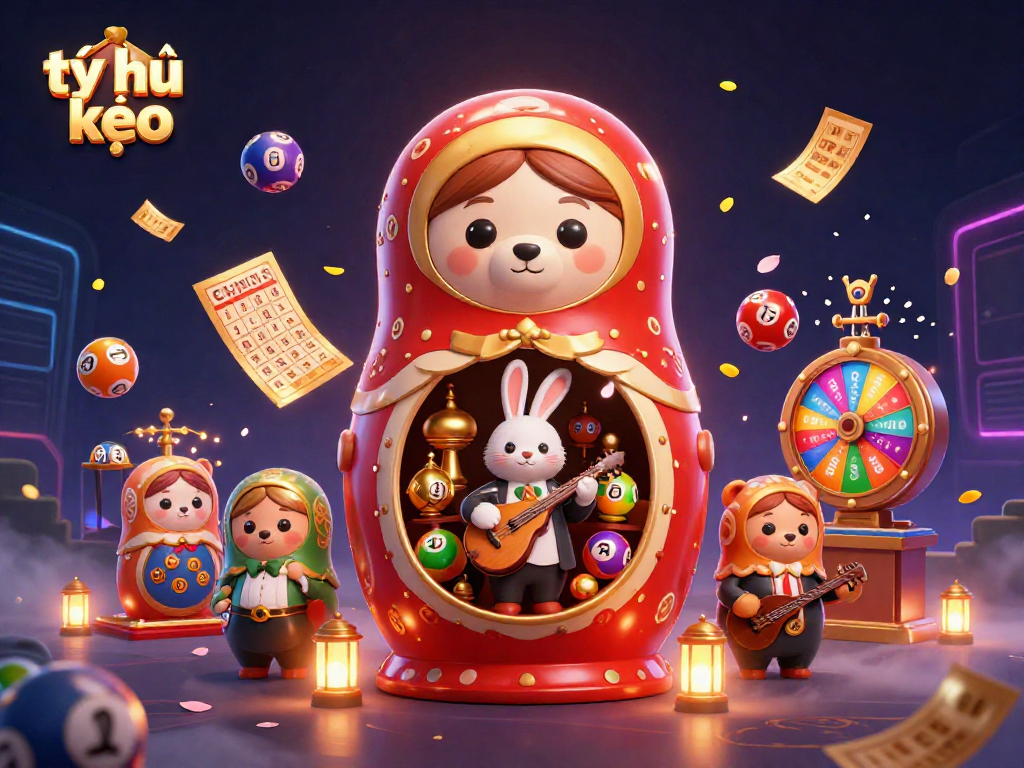 Experience thrilling tỷ lệ kèo action with vibrant lottery elements and dynamic casino characters.