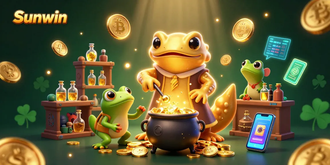 Engage with Sunwin's dynamic gold casino adventure featuring alchemical riches and crypto elements.