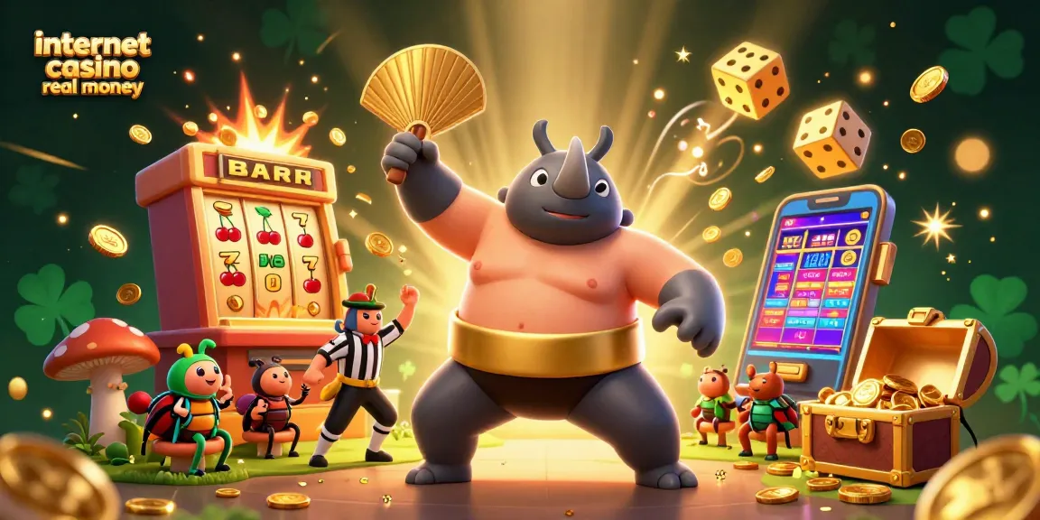 Experience the excitement of an internet casino real money game with dynamic characters and vibrant details.
